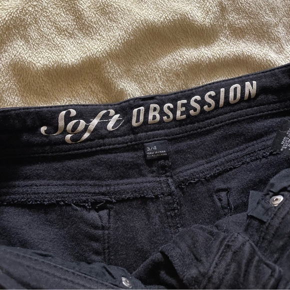 Soft Obsession Cut Off DIY Shorts Women 3/4 DIY Denim Jean Stretch - Picture 4 of 5